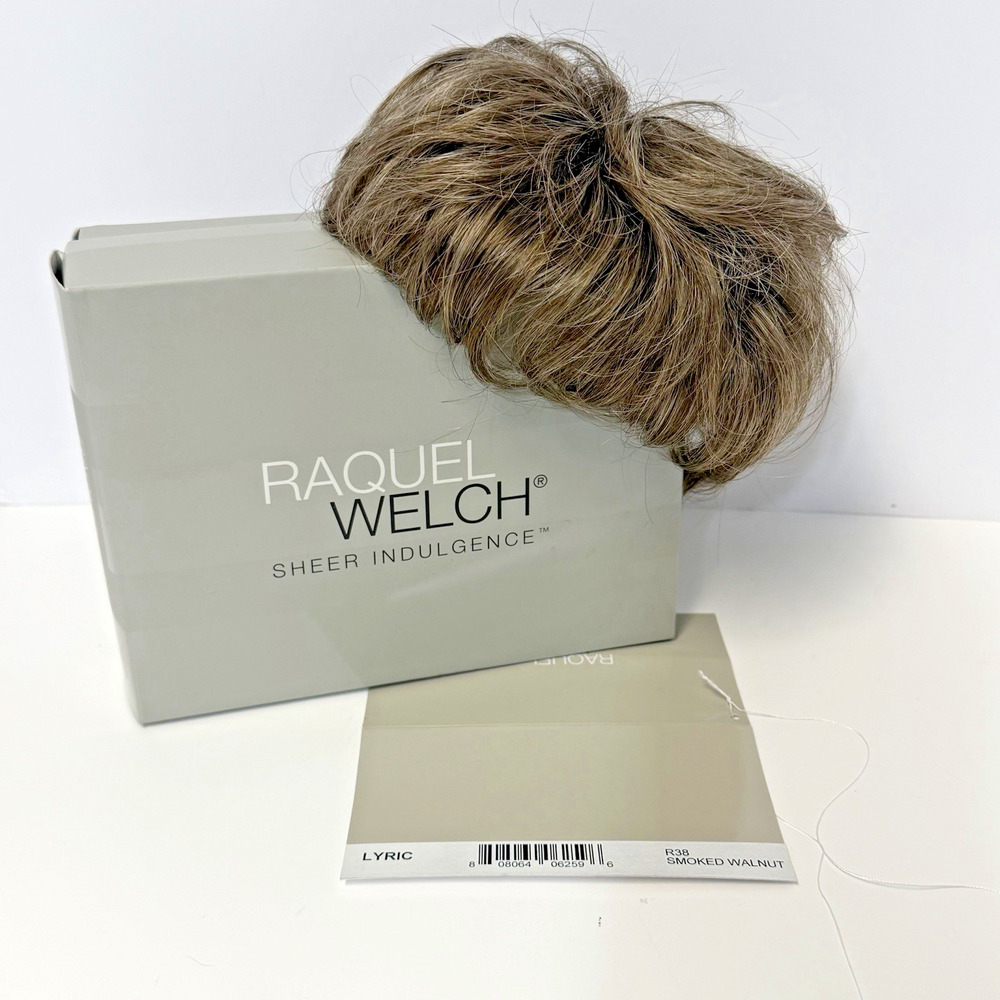 Raquel Welch Smoked Walnut R38 Lyric Sheer Indulgence Hair Piece Wig Topper - Picture 5 of 7
